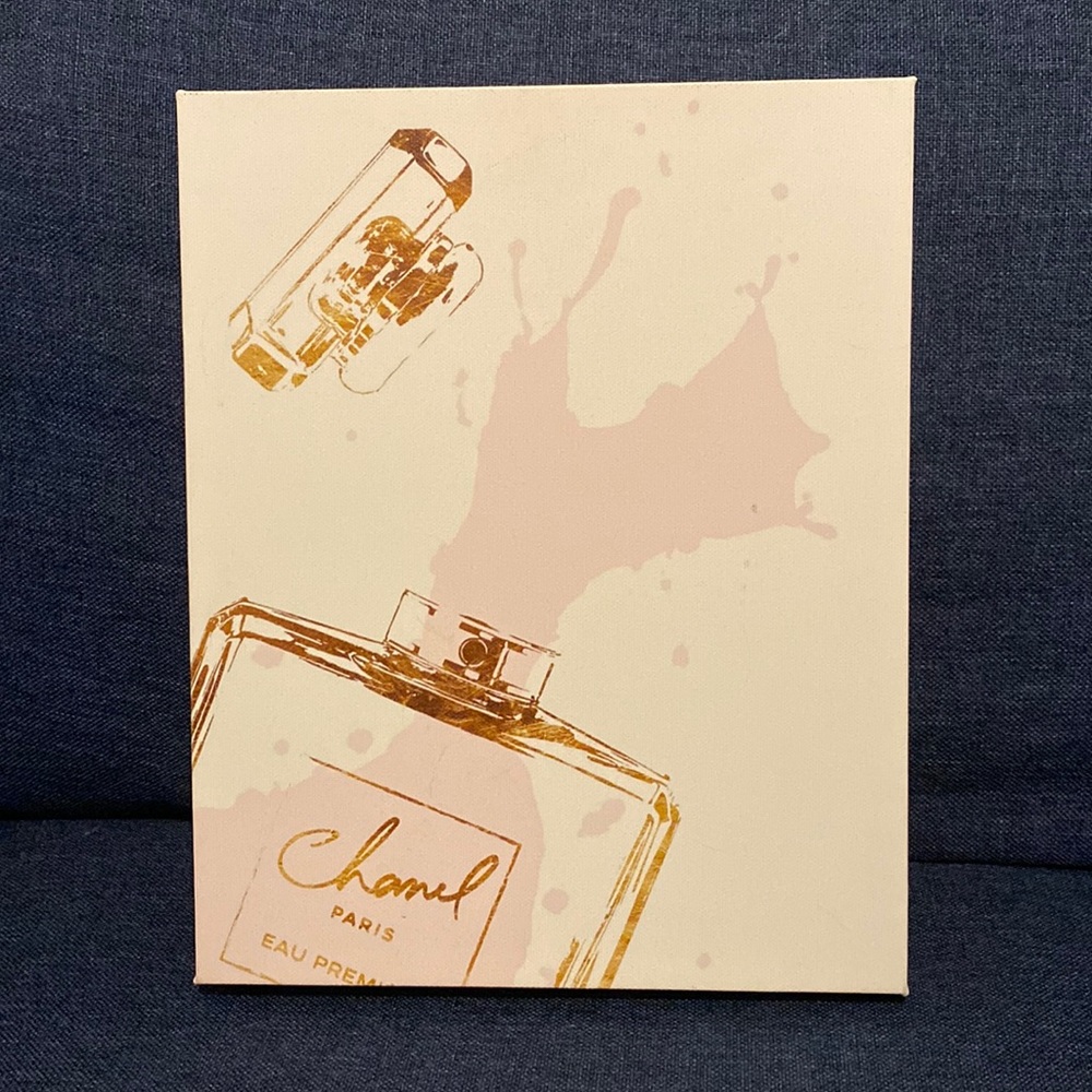 Chanel Perfume Bottle Wall Canvas Art